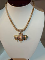 Las 3 Chicas puff Charm en plata 925