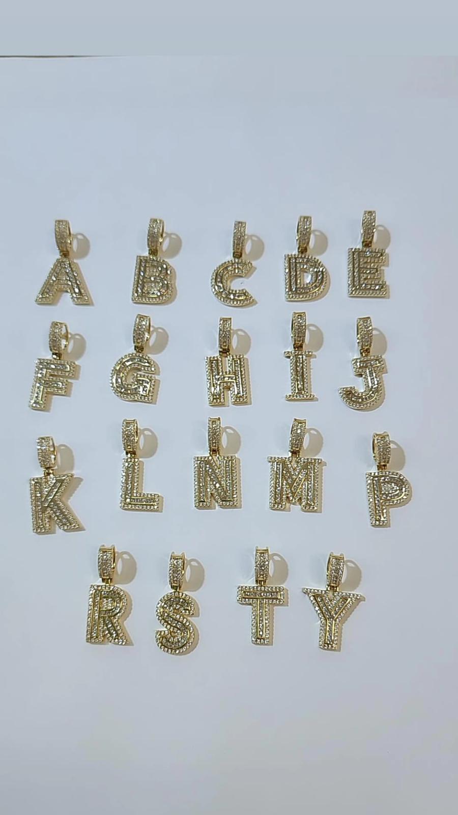 Initiales en plata 925